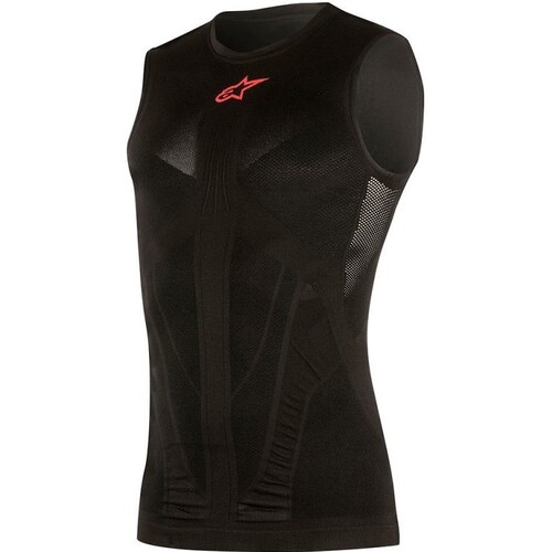 Alpinestars Tech Black/Red Summer Tank [Size:XS-SM]