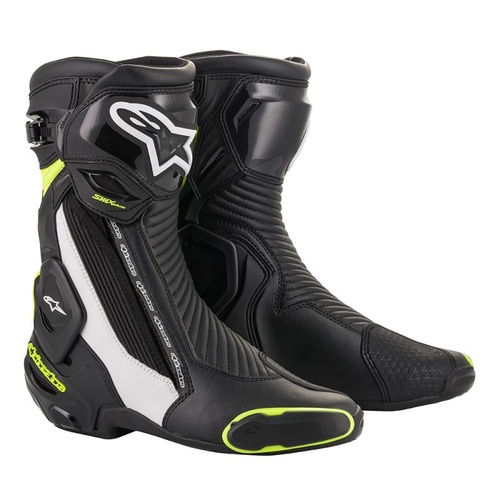 Alpinestars SMX Plus V2 Black/White/Fluro Yellow Boots [Size:40]