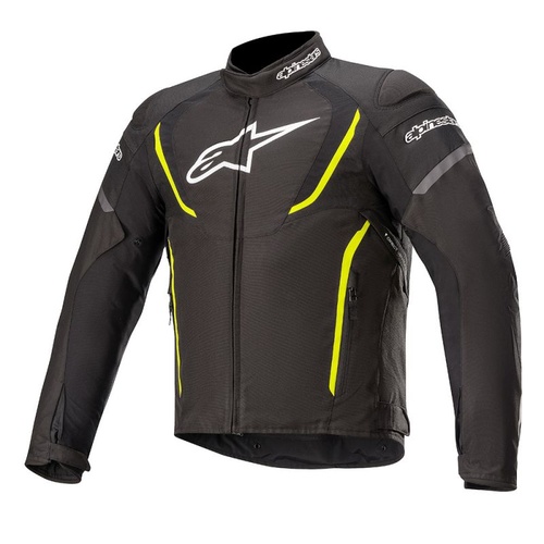 Alpinestars T-Jaws V3 Waterproof Black/Fluro Yellow Textile Jacket [Size:SM]