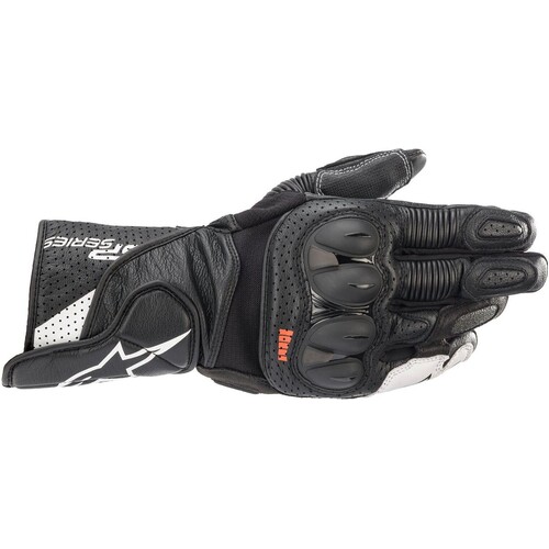 Alpinestars SP-2 V3 Leather Black/White Gloves [Size:SM]