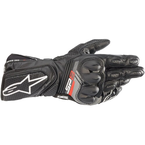 Alpinestars SP-8 V3 Leather Black Gloves [Size:SM]