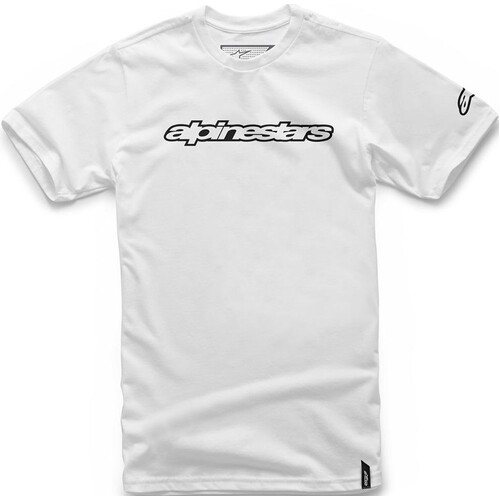 Alpinestars Wordmark White Tee [Size:SM]