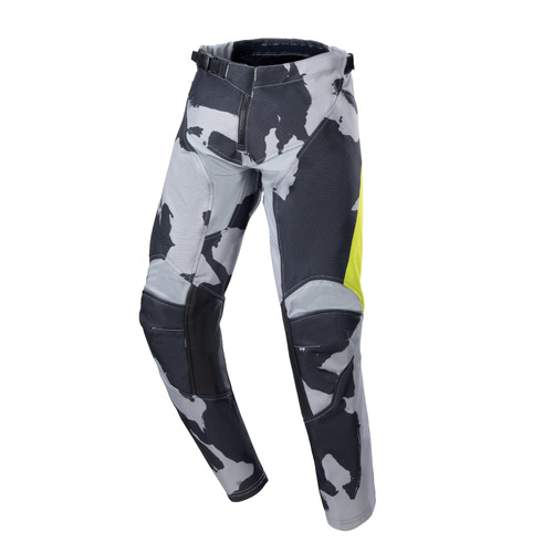 Alpinestars 2023 Racer Tactical Cast Gray Camo/Fluro Yellow Youth Pants [Size:22]