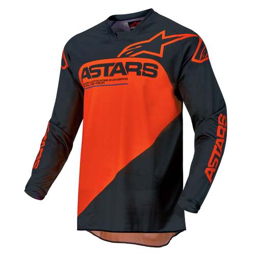 Alpinestars 2022 Racer Supermatic Anthracite/Orange Jersey [Size:SM]