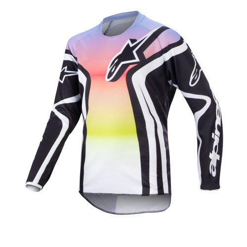 Alpinestars 2023 Racer Semi Black/Multicolour Youth Jersey [Size:LG]