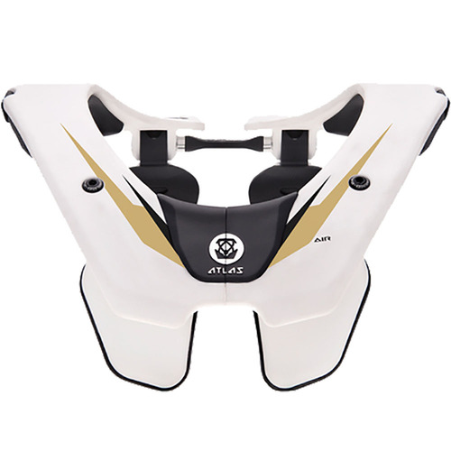 Atlas Brace Air White/Gold Neck Brace [Size:SM]