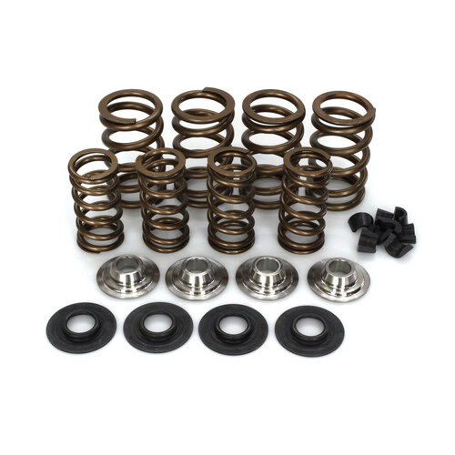 AV&V AV-VSK675T Valve Spring Kit for Big Twin 84-04/Sportster/Buell 86-03 w/Steel Double Springs & .675" Lift (Titanium Retainers)