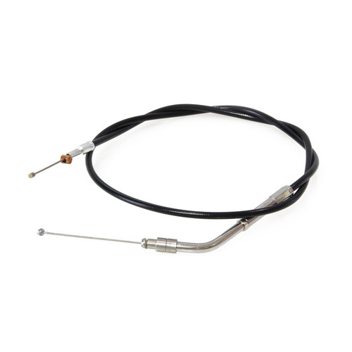 Barnett B-101-30-30041 Black Vinyl 31.5" Long Throttle Cable for Sportster 07-21