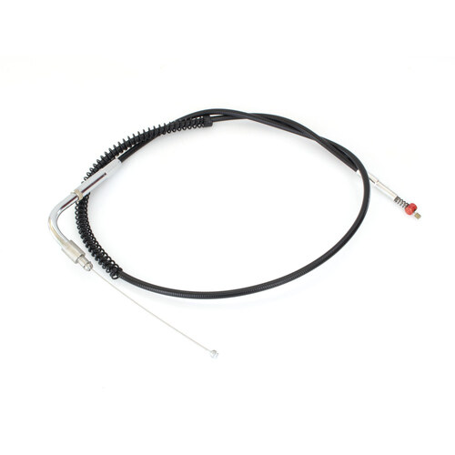 Barnett B-101-30-40025 Black Vinyl 31.5" Long Idle Cable for Big Twin 96-17