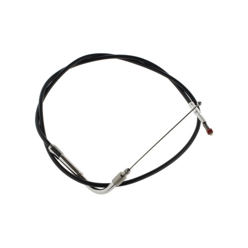 Barnett B-101-30-40048 Black Vinyl 34" Long Idle Cable for Big Twin 96-17