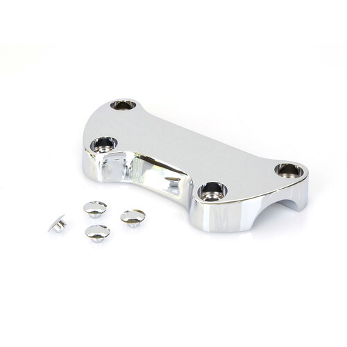 RSS BAI-03-0107-NU Plain Handlebar Top Clamp Chrome for H-D Big Twin 74-Up/Sportster 74-21