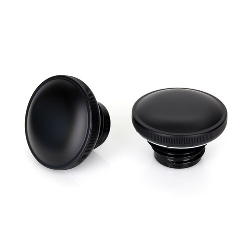 RSS BAI-03-0301MB Screw-In Fuel Caps Matte Black for H-D 82-95