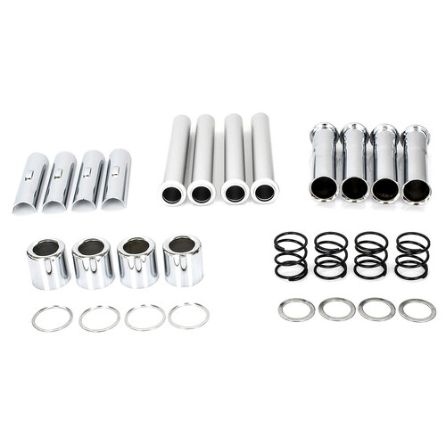 RSS BAI-04-0866 Push Rod Cover Kit Chrome for Evolution Big Twin 84-99