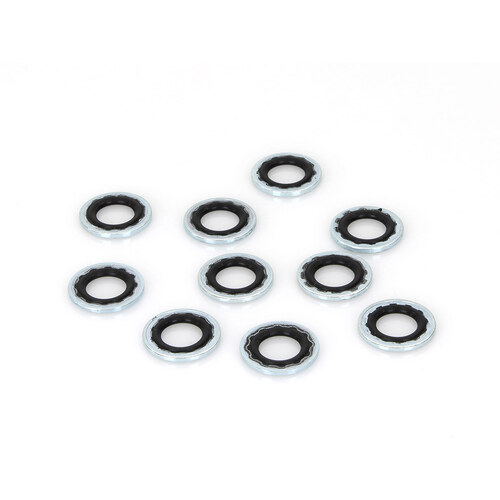 RSS BAI-17-0306 10mm Brake Banjo Washer w/Rubber Sealing Washer (10 Pack)