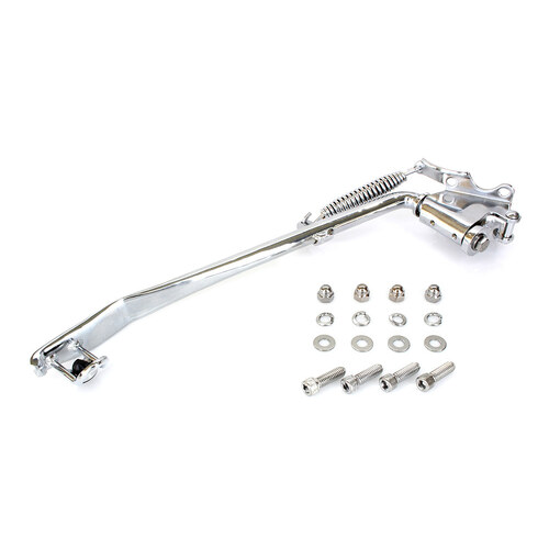 RSS BAI-32-0469 Jiffy Stand Kit Chrome for Softail 89-06 & Retro-Fits Big Twin 36-86 4 Speed