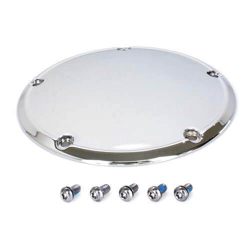 RSS BAI-33-0054 Plain Derby Cover Chrome for Softail 00-18/Dyna 99-17/Touring 99-15