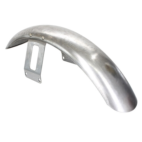 RSS BAI-51-0628R Front Fender w/Raw Side Mounting Brackets for FX Softail 84-15/Dyna Wide Glide 93-05/FXWG 84-86