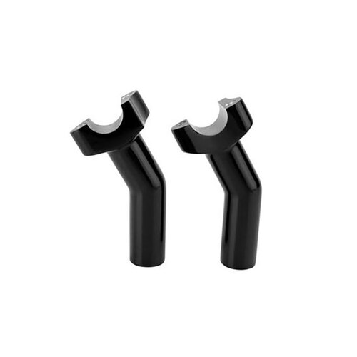 RSS BAI-H57-6075BF-4.5 4.5" Pullback Risers Black for 1" Handlebars