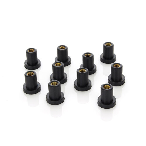 RSS BAI-O15-0952 Wellnuts for FXR Side Cover & Oil Tank/Sportster Side Cover (10 Pack)