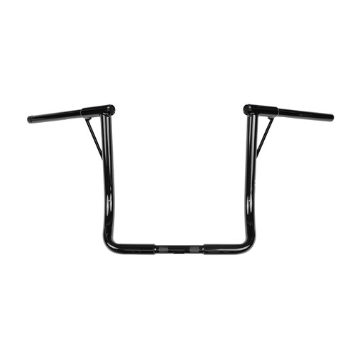 Burly Brand BB12-7005B 16" x 1-1/4" Louie B Handlebar Gloss Black for Ultra/Street Glide Models