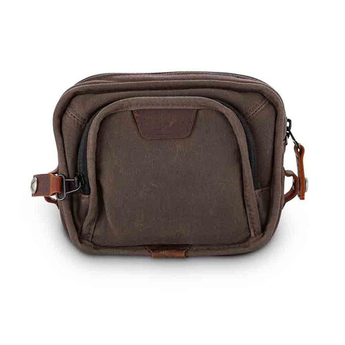 Burly Brand BB15-1012D Handlebar Bag Dark Oak