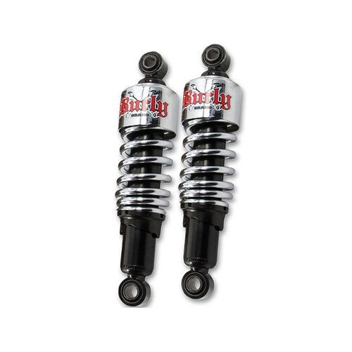 Burly Brand BB28-1201 10-1/2" Slammer Rear Shock Absorbers Chrome for Sportster 04-21