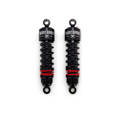 Burly Brand BB28-1207B 10-1/2" Slammer Plus Rear Shock Absorbers Black for Dyna 91-17