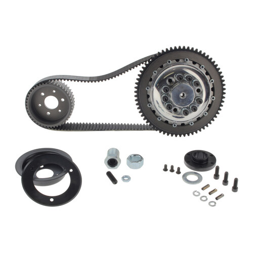 Belt Drive Limited BDL-EVB-3T-4 Closed Belt Drive Kit 1-1/2" for Big Twin 70-83 4 Speed w/Chain Final Drive (Includes Competitor Clutch)