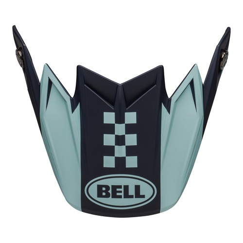 Bell Replacement Peak Breakaway Matte Navy/Light Blue for Moto-9 Flex Helmets