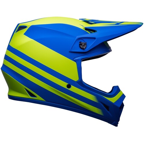 Bell MX-9 MIPS Disrupt Matte Classic Blue/Hi-Viz Yellow Helmet [Size:SM]