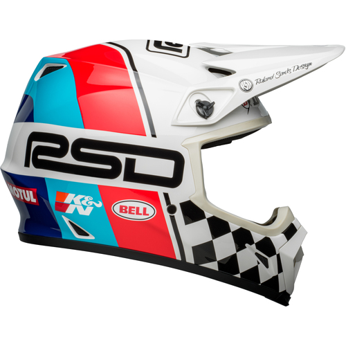 Bell MX-9 MIPS RSD The Rally Gloss Black/White Helmet [Size:SM]