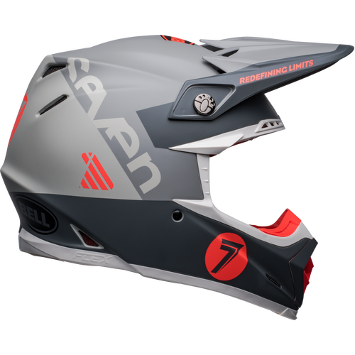 Bell Moto-9S Flex Seven Vanguard Limited Edition Matte Charcoal/Orange Helmet [Size:SM]