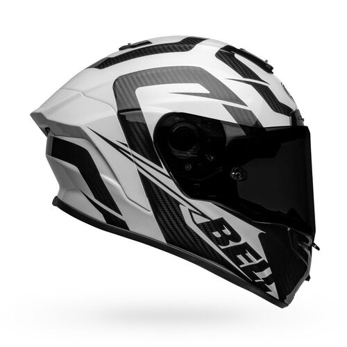 Bell Race Star DLX Flex Labyrinth Gloss White/Black Helmet [Size:LG]