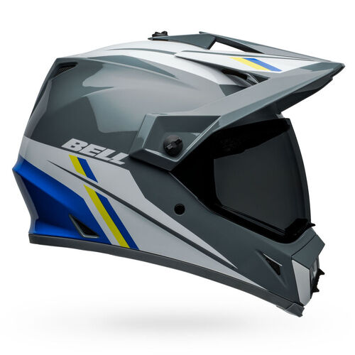 Bell MX-9 Adventure MIPS Alpine Gloss Grey/Blue Helmet [Size:SM]