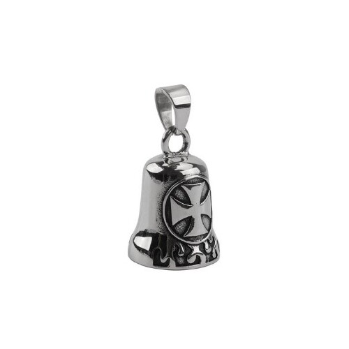 Twin Power Guardian Bell Chrome w/Chrome Maltese Cross