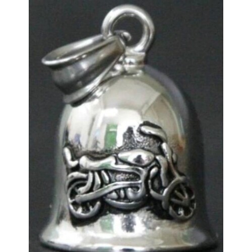 Twin Power Guardian Bell Silver w/Silver Bike