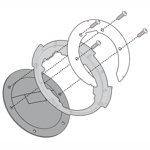 Givi BF04 Tank Flange Ring for Kawasaki Models