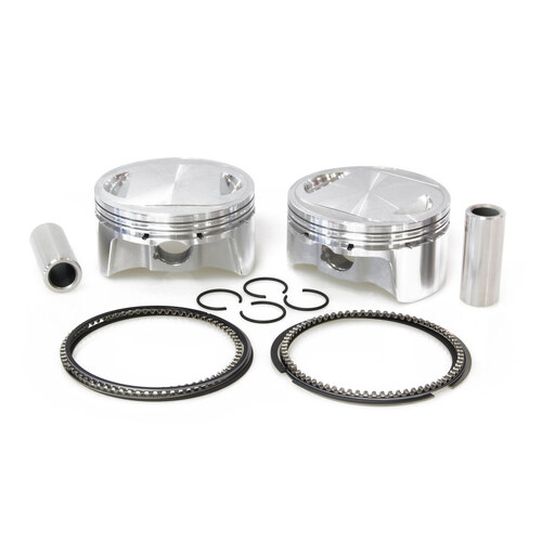 CP Carrillo CAR-BHM107-3 Standard Pistons w/10.75:1 Compression Ratio for Twin Cam 07-17 96ci or 103ci to 107ci Big Bore Conversion