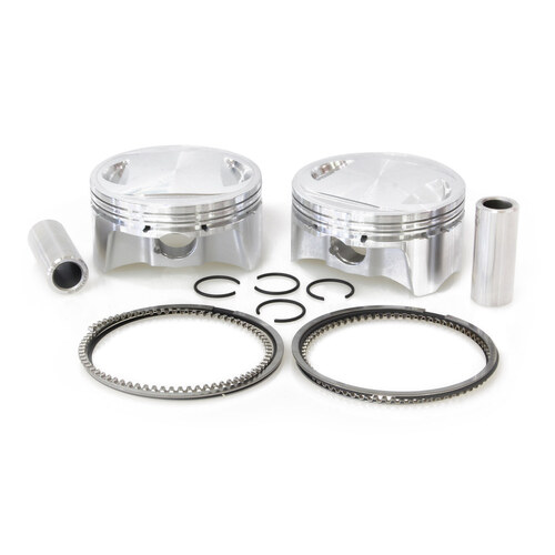 CP Carrillo CAR-BHM107-6 Standard Pistons w/11.0:1 Compression Ratio for Twin Cam 07-17 96ci or 103ci to 107ci Big Bore Conversion