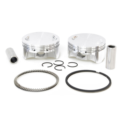 CP Carrillo CAR-BHM107FT Standard Pistons w/10.25:1 Compression Ratio for Twin Cam 07-17 96ci or 103ci to 107ci Big Bore Conversion