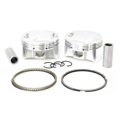 CP Carrillo CAR-BHM5017 Standard Pistons w/9.75:1 Compression Ratio for Big Twin 99-06 w/88ci to 95ci Big Bore Twin Cam Engine