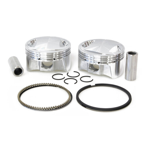 CP Carrillo CAR-BHM5061 Standard Pistons w/10.25:1 Compression Ratio for Big Twin 99-06 w/88ci to 95ci Big Bore Twin Cam Engine