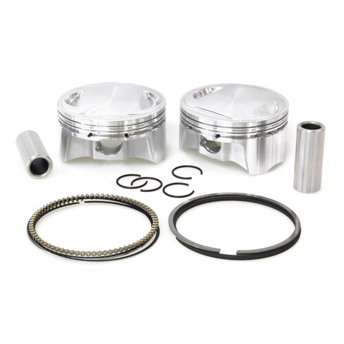 CP Carrillo CAR-BHM5080 Standard Pistons w/10.75:1 Compression Ratio for Big Twin 07-17 w/103ci & Big Bore 96ci to 103ci Twin Cam Engine