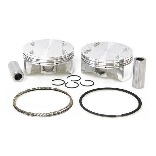 CP Carrillo CAR-BHM8120-2 Standard Pistons w/11.0:1 Compression Ratio for Milwaukee-Eight Touring 17-Up/Softail 18-Up w/Big Bore 107ci to 120ci Engine