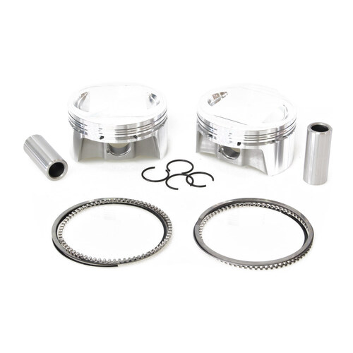 CP Carrillo CAR-BHM98-3 Standard Pistons w/10.0:1 Compression Ratio for Big Twin 99-06 w/88ci to 98ci Big Bore Twin Cam Engine