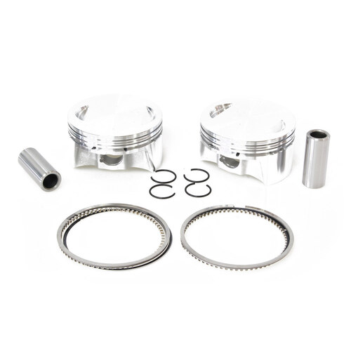 CP Carrillo CAR-BHM98FT Standard Pistons w/9.5:1 Compression Ratio for Big Twin 99-06 w/88ci to 98ci Big Bore Twin Cam Engine