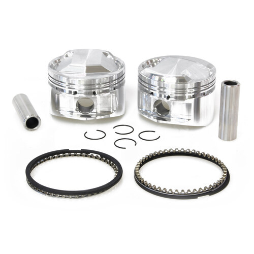 CP Carrillo CAR-M5007 Standard Pistons w/10.5:1 Compression Ratio for Big Twin 84-99 w/Evo Engine