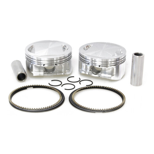 CP Carrillo CAR-M5025 +.010" Pistons w/10.25:1 Compression Ratio for Big Twin 07-17 w/103ci & Big Bore 96ci to 103ci Twin Cam Engine