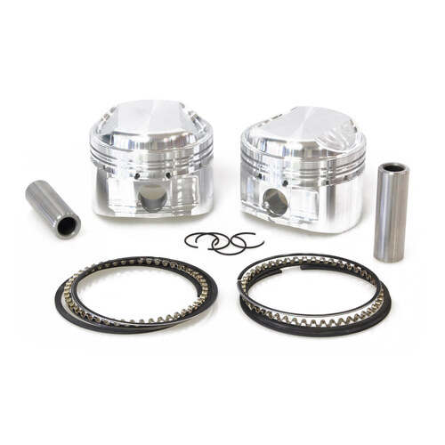 CP Carrillo CAR-M5040 +.020" Pistons w/8.5:1 Compression Ratio for Big Twin 41-79 w/74ci Shovel Engine