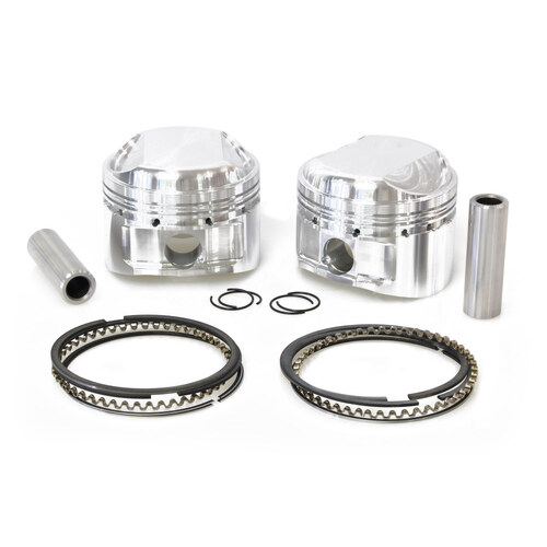 CP Carrillo CAR-M5041 +.030" Pistons w/8.5:1 Compression Ratio for Big Twin 41-79 w/74ci Shovel Engine